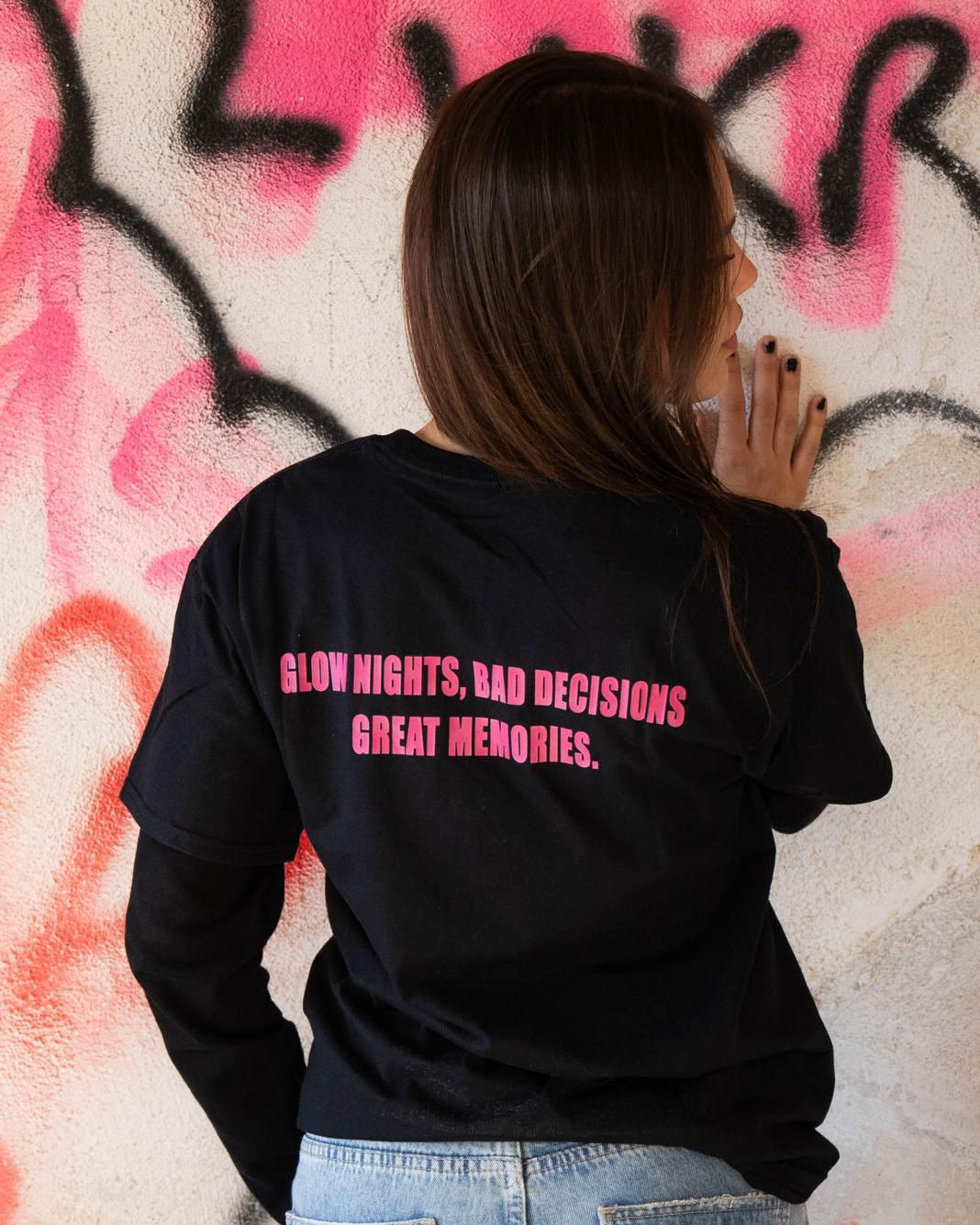 T-shirt glow nights, bad decisions, great memories
